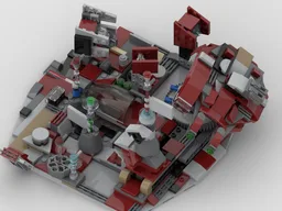 MOC Ahsoka (75362). A diorama: Kesselrun through the city like Tatooine