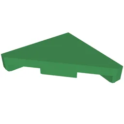 Tile 45° Cut 2 x 2 (Triangle) / Green