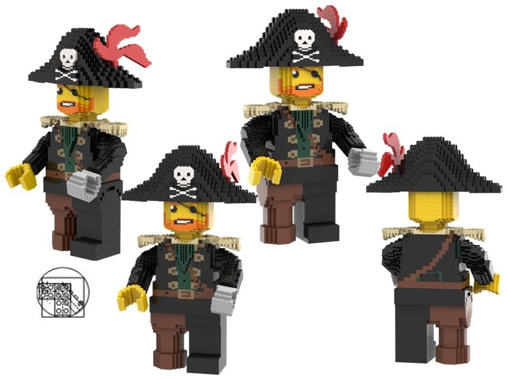 Lego Maxi figure Captain Red Beard - Captain Roger