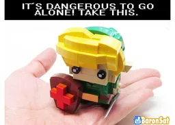 RB Link & Zelda Brickheadz