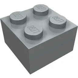 Brick 2 x 2 / Pearl Light Gray