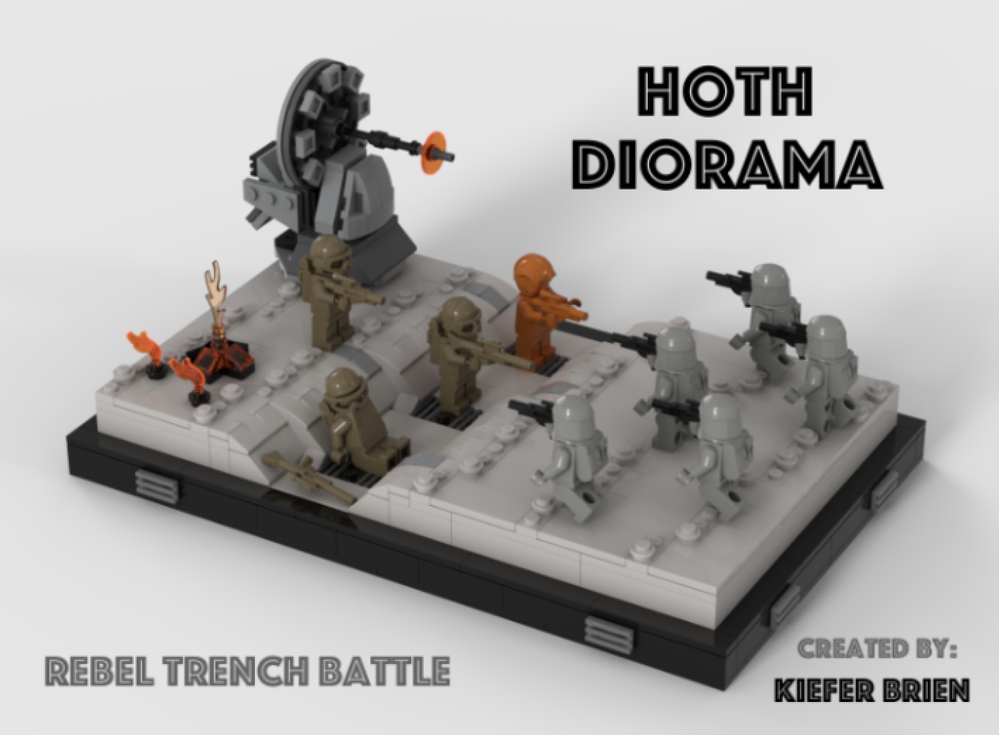 Lego Hoth Diorama: Rebel Trench Battle