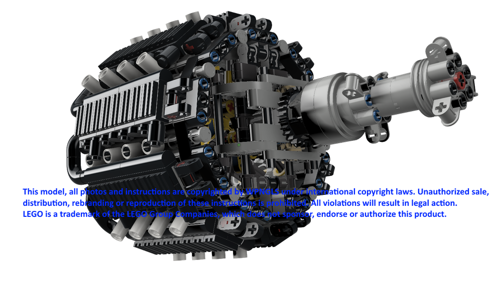 Lego Big Radial Engine - Lycoming XR-7755-3
