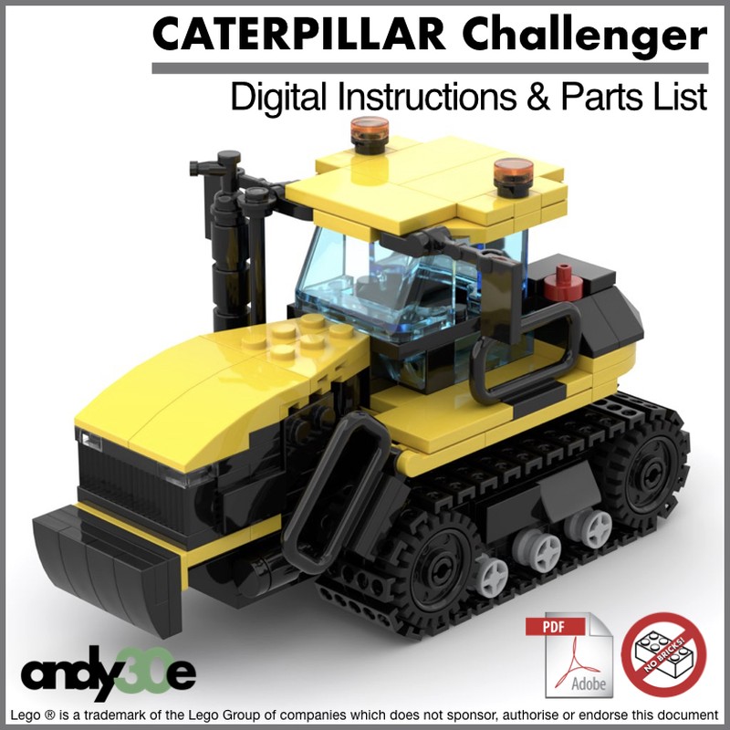 Lego CAT Challenger Crawler Tractor