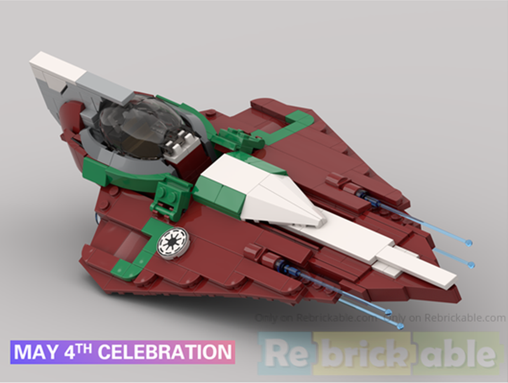 Lego Ahsoka Tano's Secondary Delta-7B Aethersprite-Class Light Interceptor