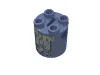 Brick Round 2 x 2 x 2 Robot Body with Grey Squares Print
