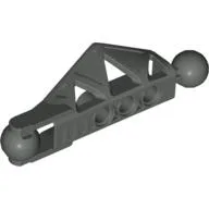 Large Figure Skeletal, Limb, with 2 Ball Joints, and 3 Holes (Rahkshi) / Dark Gray