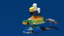 BYGGLEK Sea Turtle, Whale, and Albatross