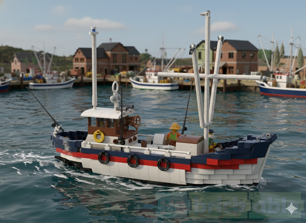 Lego Wooden fishing trawler
