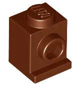 Brick Special 1 x 1 with Headlight / Reddish Brown