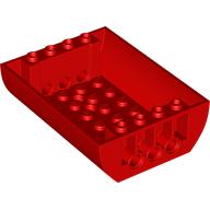 Lego Brick Curved Inverted 8 x 6 x 2 Double / Red
