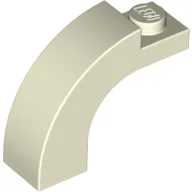 Brick Arch 1 x 3 x 2 Curved Top / Glow in Dark White