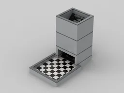 Simple Modular Dice Tower With Teeth