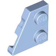 Wedge Plate 2 x 2 Left / Bright Light Blue