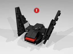 Micro Kylo Ren's Shuttle. Version One. 911831 Alternate