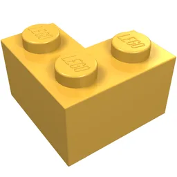 Brick 2 x 2 Corner / Bright Light Orange