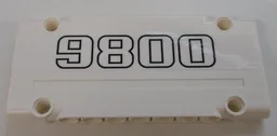 Technic, Panel Plate 5 x 11 x 1 with Black '9800' Pattern (Sticker) - Set 42100