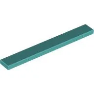 Tile 1 x 8 with Groove / Light Turquoise