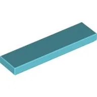 Tile 1 x 4 with Groove / Sky Blue