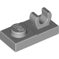 Plate Special 1 x 2, Top Clip [Open O] / Light Bluish Gray