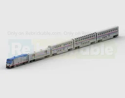 Am Trak Southwest Chief Train Pack - 4 Studs Wide