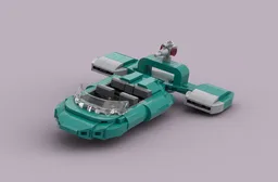 Seraph-class Urban Security Landspeeder (Dark Turquoise)