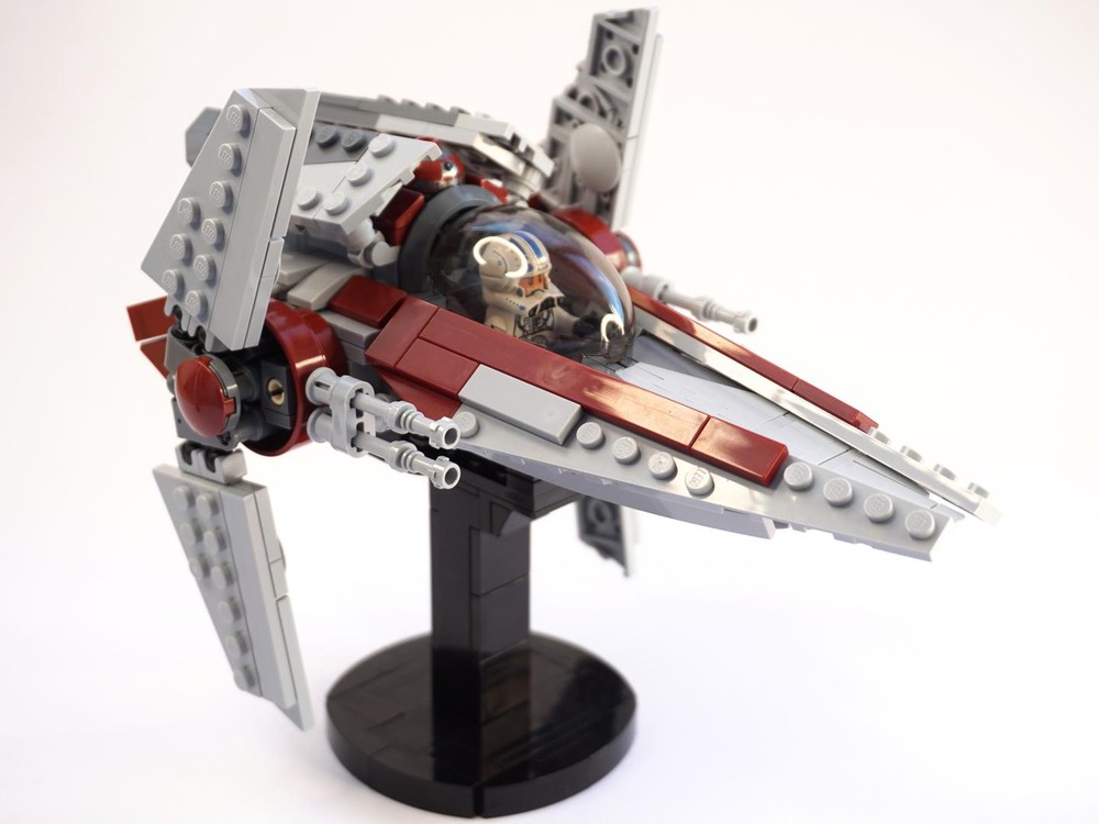 Lego Alpha-3 Nimbus-class V-wing starfighter minifigure scale