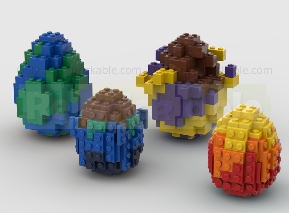 Lego Chocolate Easter Eggs