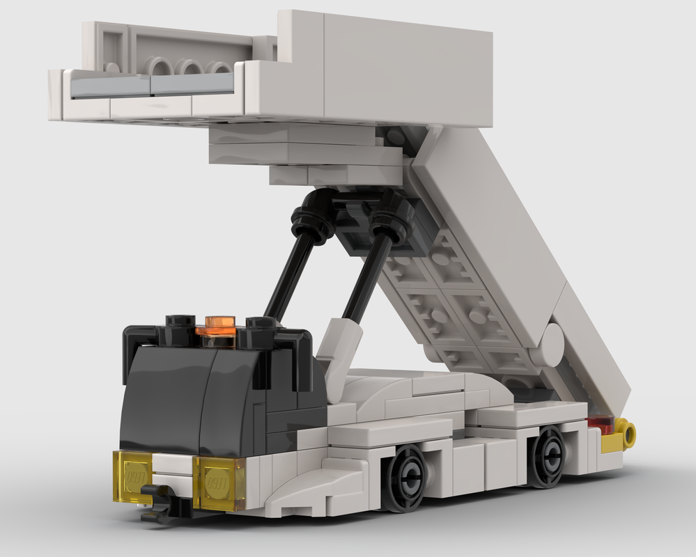 Lego Airport Passenger Step Vehicle 1:72(2.0 update: adjustable height，wheel more easier to rotate)