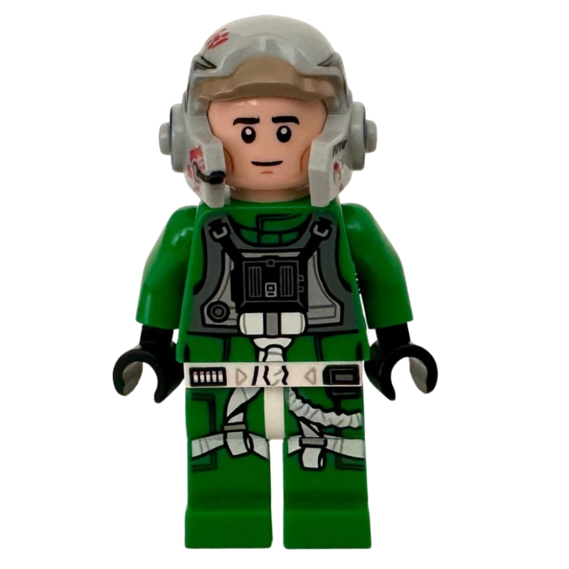 Lego Rebel Pilot A-Wing, Green Uniform