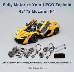 [Full RC] LEGO Technic 42172 McLaren P1 with 2 technic actuators