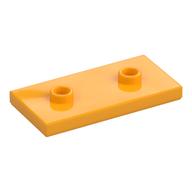 Lego Plate Special 2 x 4 with Groove and Two Center Studs (Jumper) / Bright Light Orange