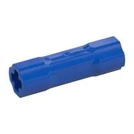 Technic Driving Ring Connector Smooth [2 rounded and 2 flat side walls] / Blue