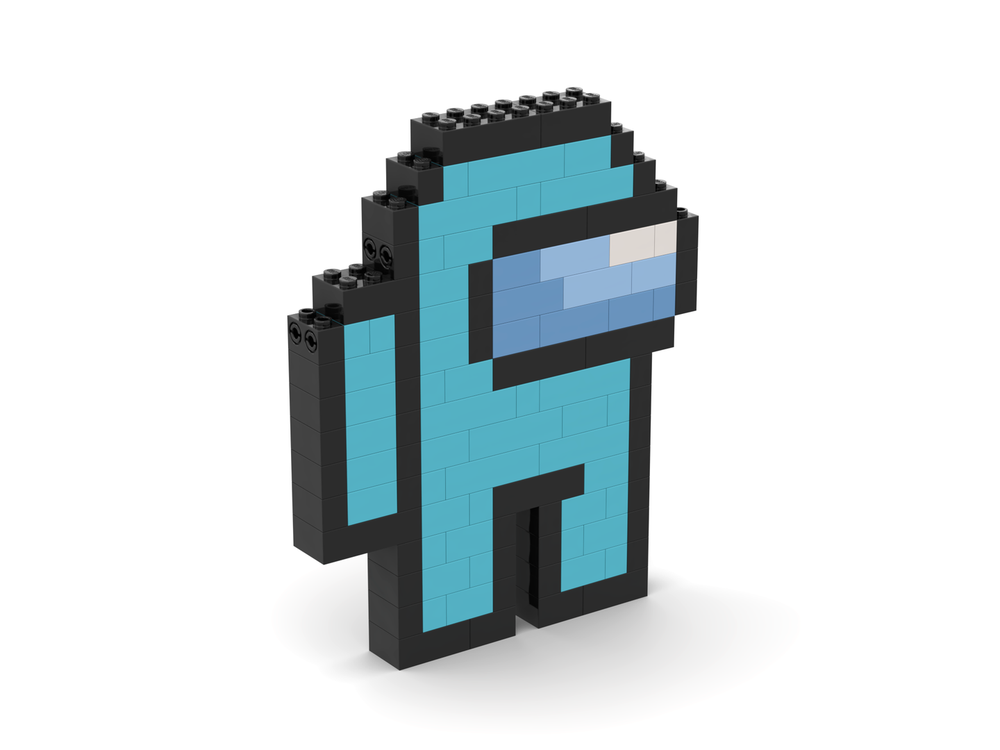 Lego Among Us Cyan Crewmate