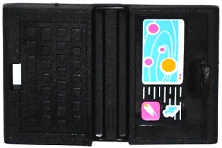 Lego Minifigure, Utensil Computer Laptop with Arrow, Comet, and Solar System Pattern (Sticker) - Set 41100