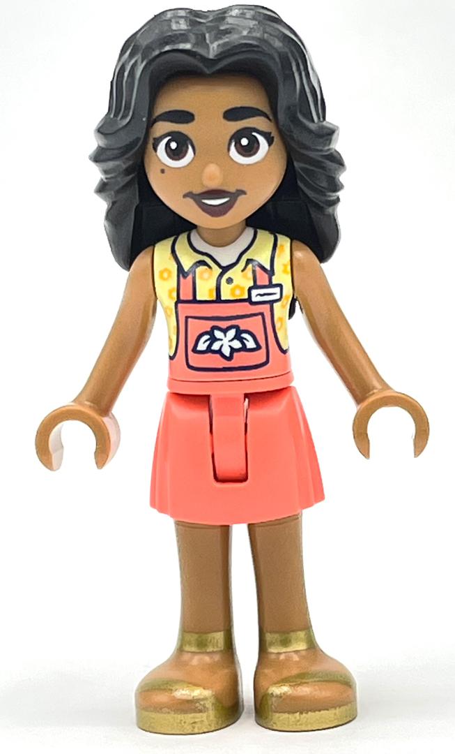 Lego Adi - Bright Light Yellow Top, Coral Skirt