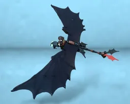 HTTYD minifigure scale posable toothless