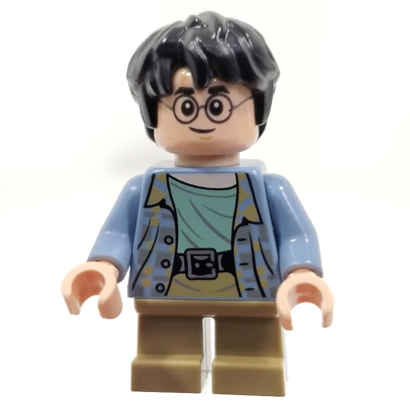 Lego Harry Potter, Sand Blue Shirt, Short Dark Tan Legs, Scared