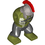 Lego Body Giant, Hulk with Gladiator Helmet Print
