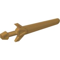 Lego Weapon Sword / Greatsword Angular / Reddish Gold