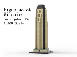 Figueroa at Wilshire (Sanwa Bank Plaza) 1:800 Scale