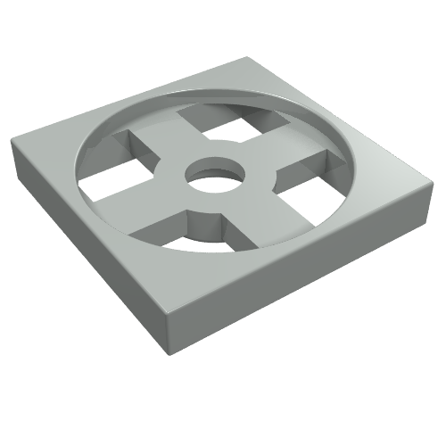 Lego Turntable 2 x 2 Plate, Base / Light Gray