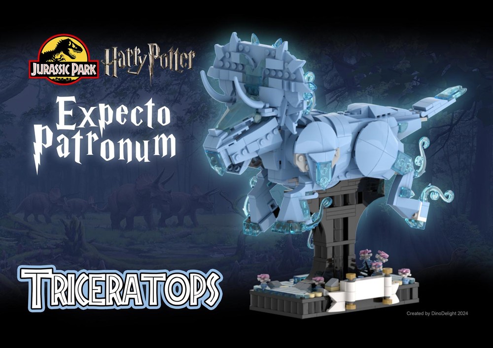 Lego Expecto Patronum - Jurassic Park Triceratops
