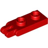 Hinge Plate 1 x 2 with 2 Fingers and Hollow Studs / Red