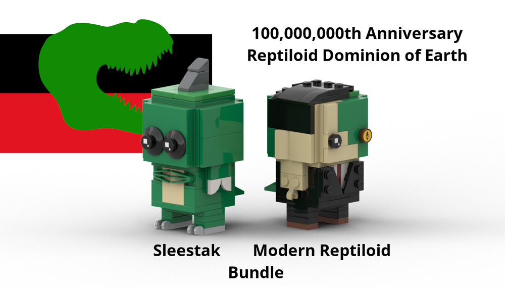 Lego Klotzkopp 100,000,000th Anniversary of Reptiloid Dominion Bundle: Sleestak and Overlord