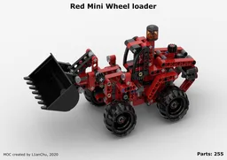 Red Mini Wheel loader