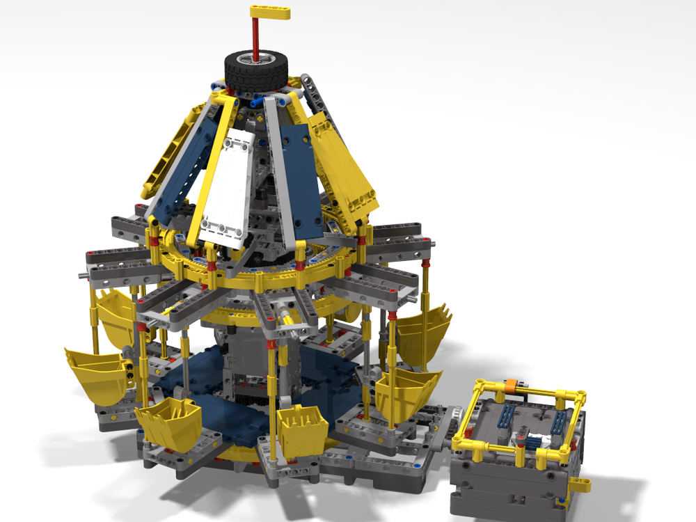 Lego 42055 E.8 model - Bucket wheel carousel IMPROVED