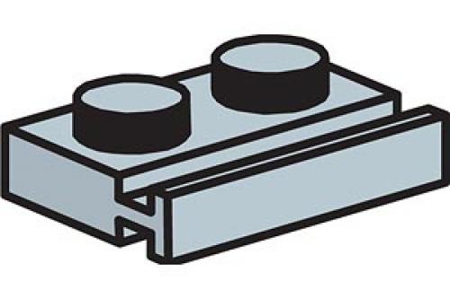 Lego 1 x 2 Plate with Slides (Pack of 100)