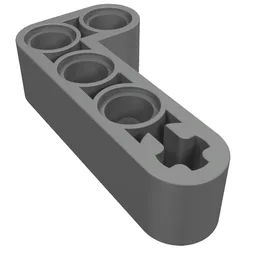 Technic Beam 2 x 4 L-Shape Thick / Pearl Dark Gray