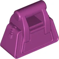 Bag / Handbag / Purse Angular with Zipper [Plain] / Magenta